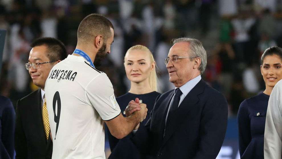 Florentino Perez Karim Benzema Real Madrid