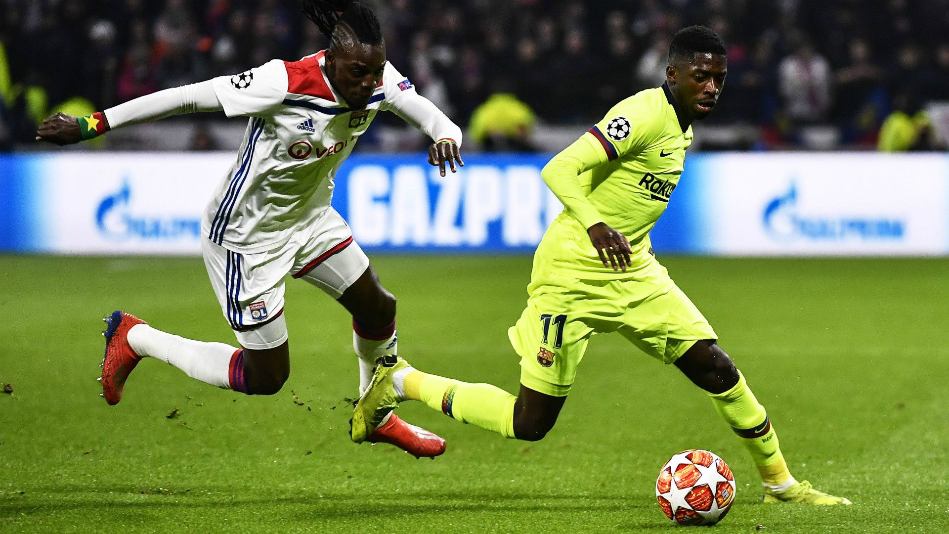 BERTRAND TRAORE OLYMPIQUE LYON OUSMANE DEMBELE BARCELONA CHAMPIONS LEAGUE 19022019