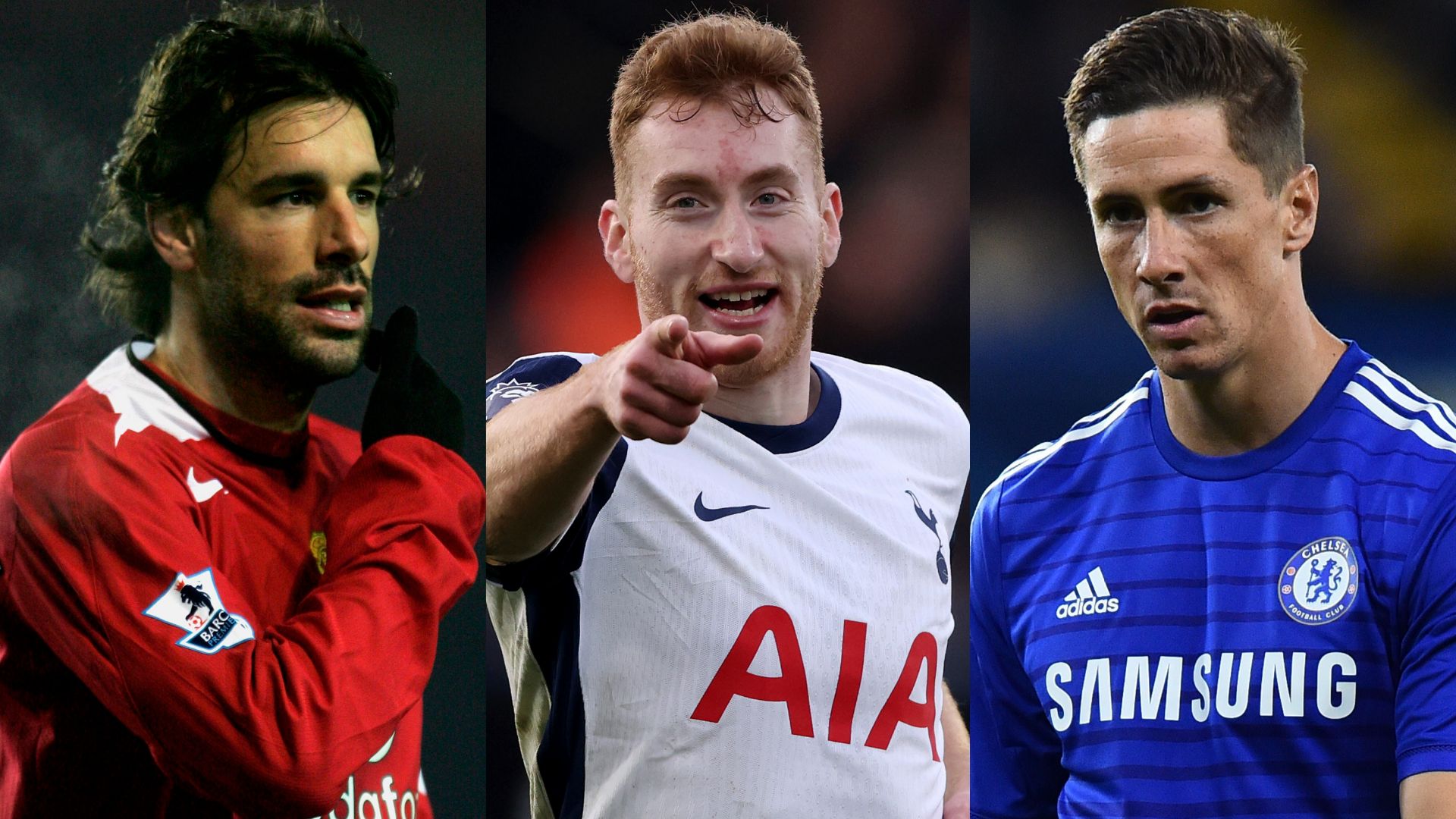 Dejan Kulusevski Ruud van Nistelrooy Fernando Torres