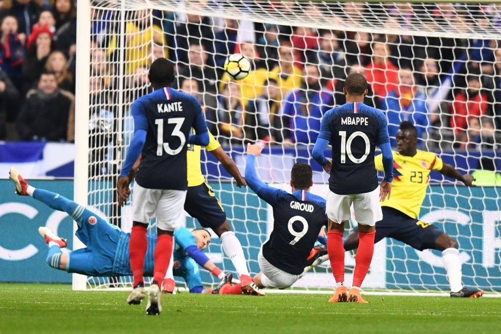 Francia gol vs Colombia Amistoso FIFA 2018