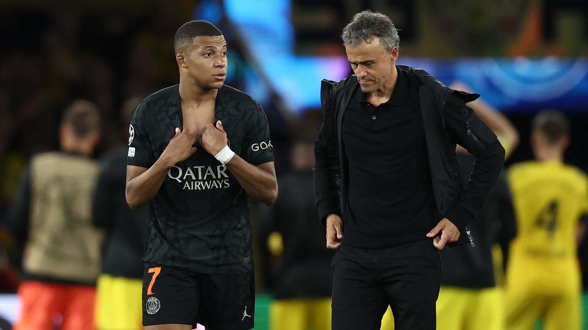 Kylian Mbappe Luis Enrique PSG 2023-24