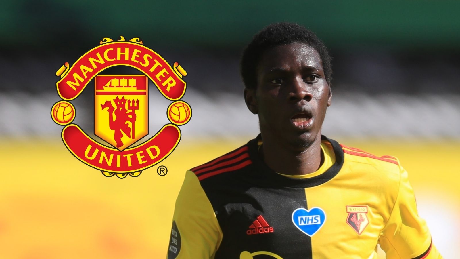 Ismaila Sarr Man Utd composite