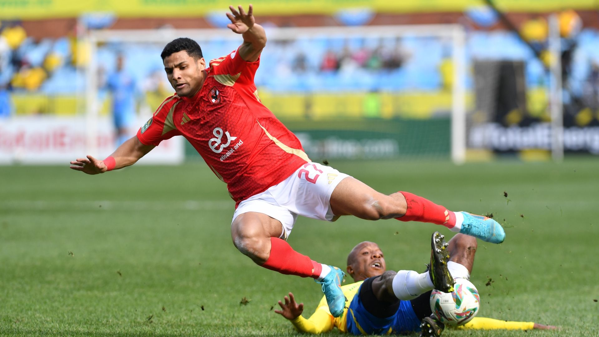 Khuliso Mudau and Mosatafa El Aash, Mamelodi Sundowns vs Al Ahly