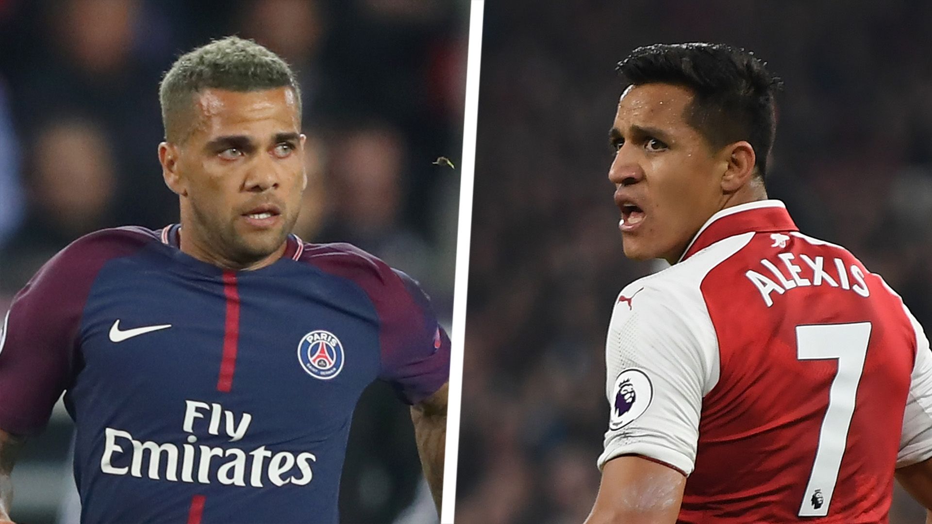 Dani Alves Alexis Sanchez Split