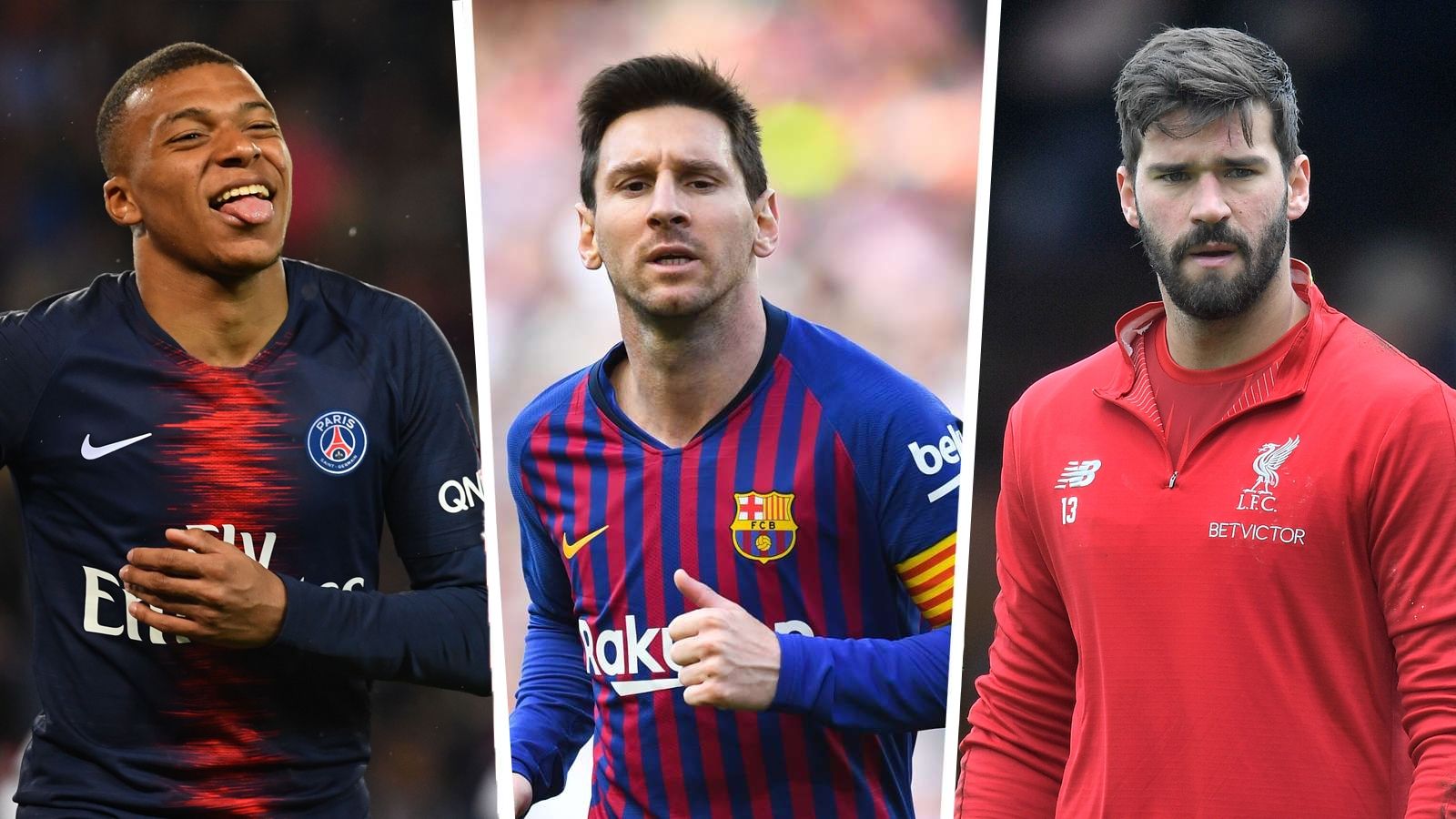 Mbappé, Messi e Alisson