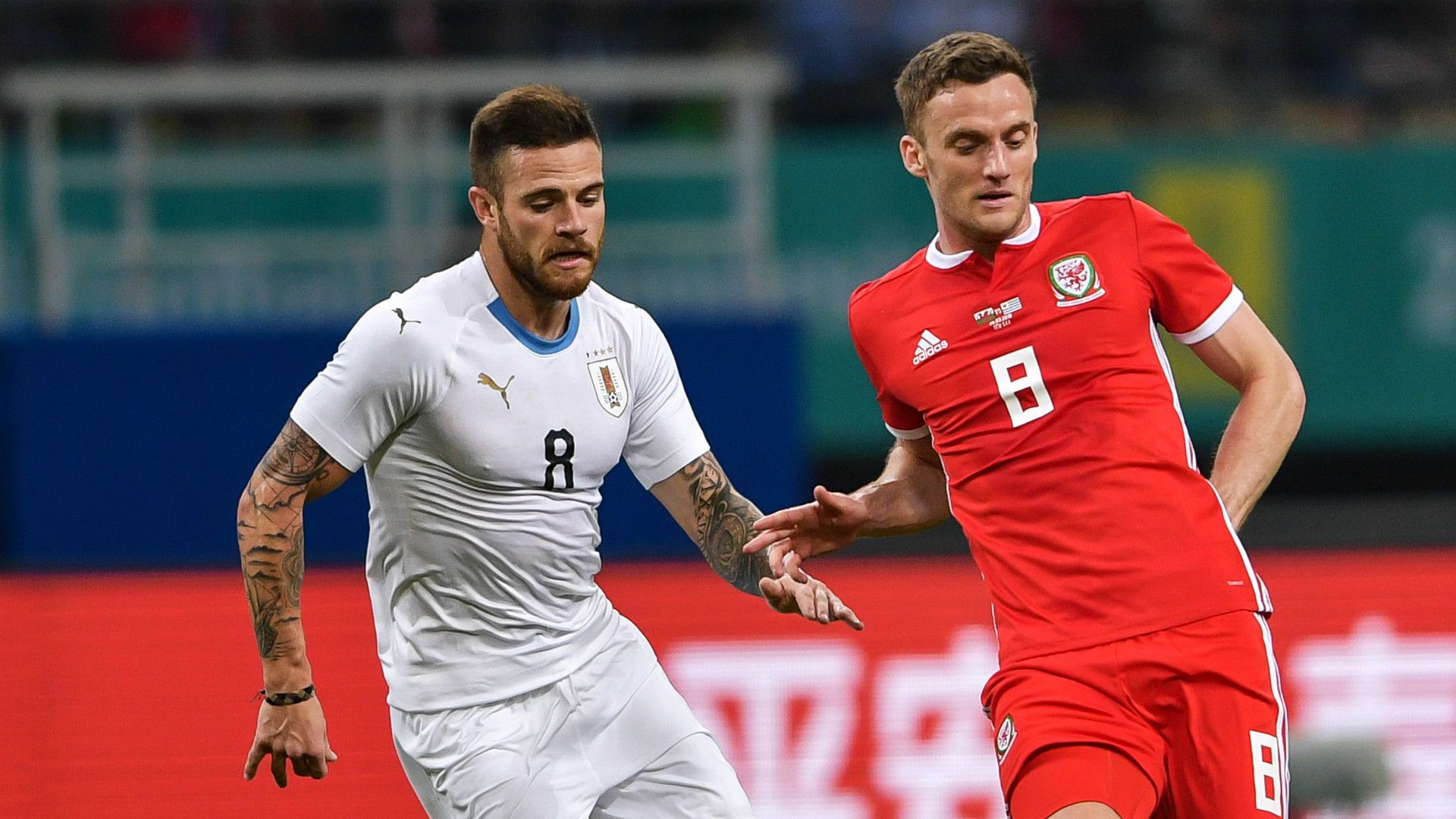 Nahitan Nandez Uruguay Gales Amistoso Internacional 27032018