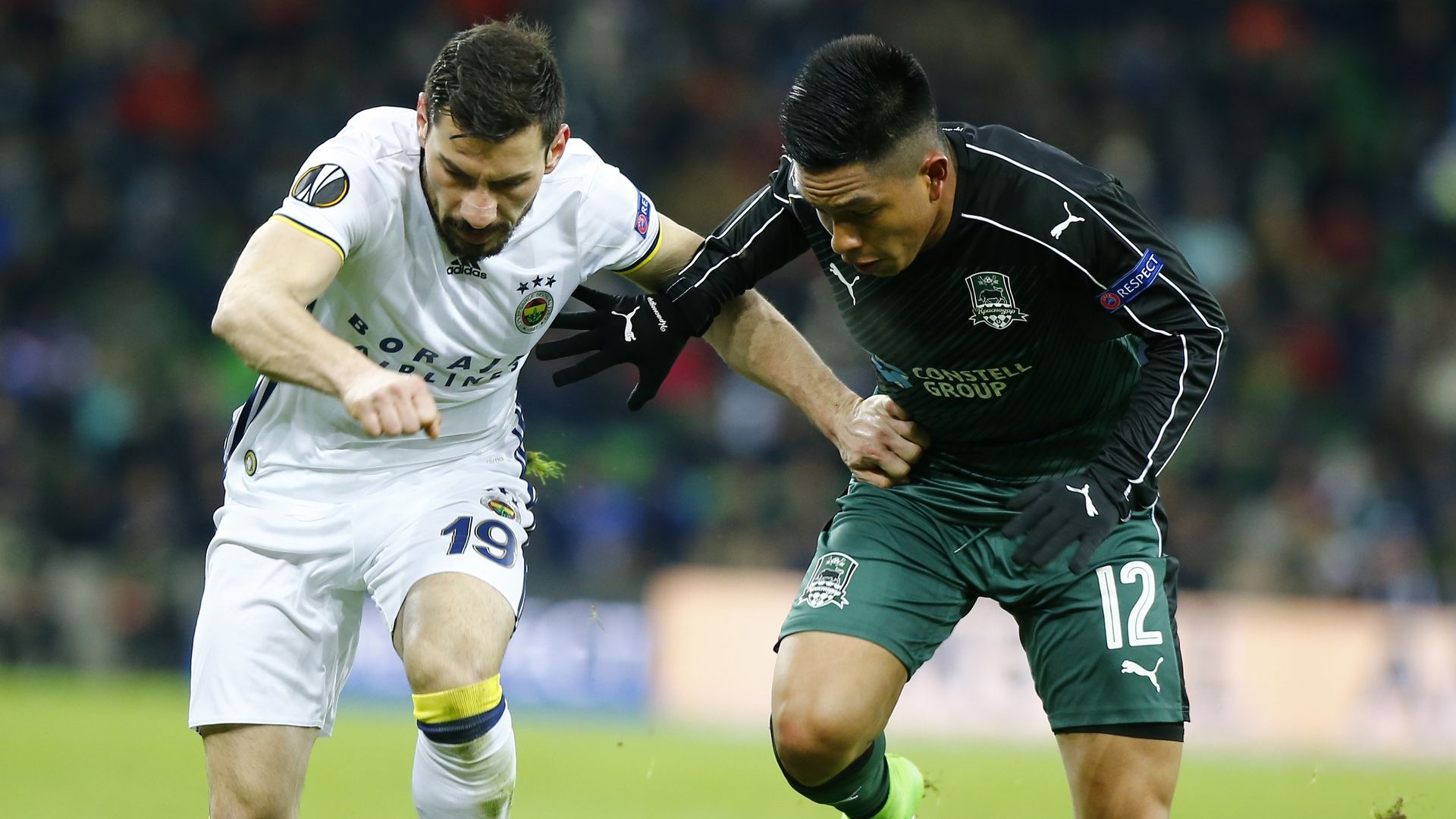 Sener Ozbayrakli Cristian Ramirez Krasnodar Fenerbahce UEL 02162017