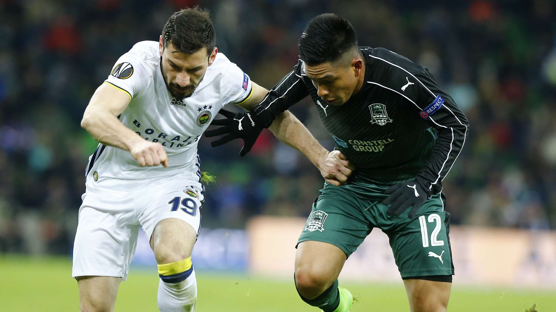 Sener Ozbayrakli Cristian Ramirez Krasnodar Fenerbahce UEL 02162017