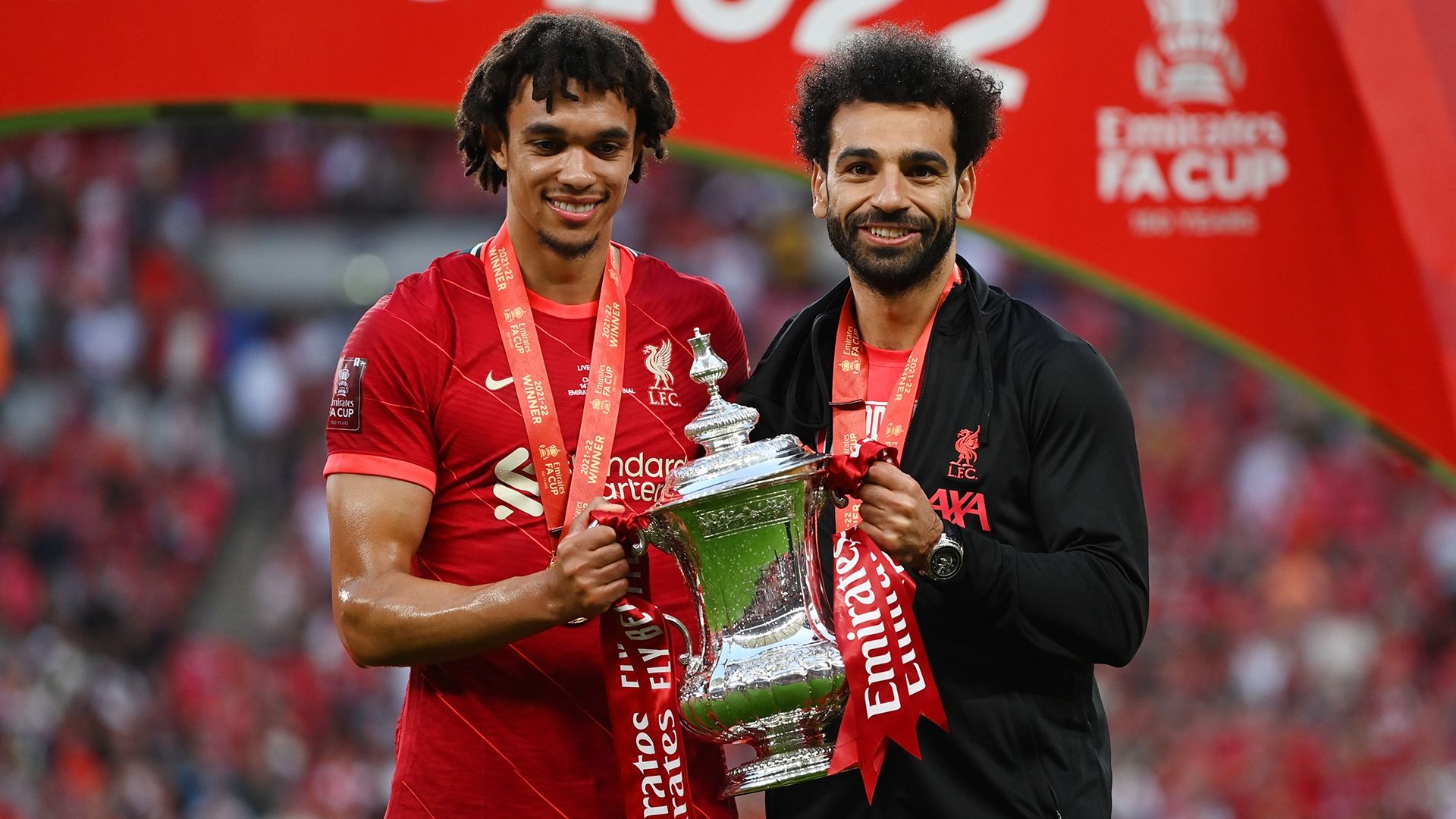 Trent Alexander-Arnold Mohamed Salah Liverpool 2021-22