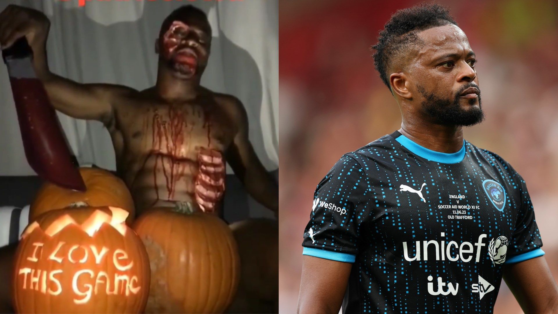 Patrice Evra Halloween Soccer Aid