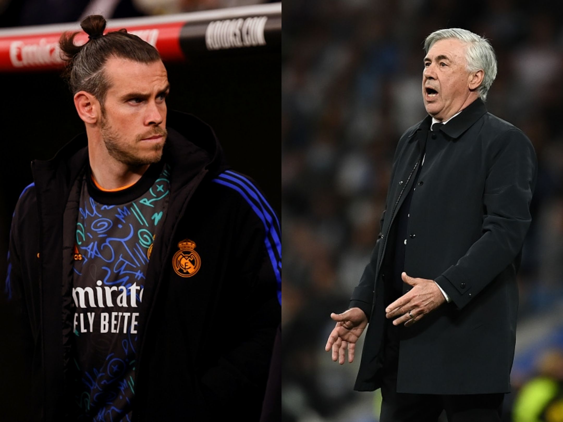 Gareth Bale & Carlo Ancelotti 