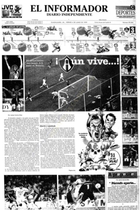 Hemeroteca Informador Atlas Final de Ida