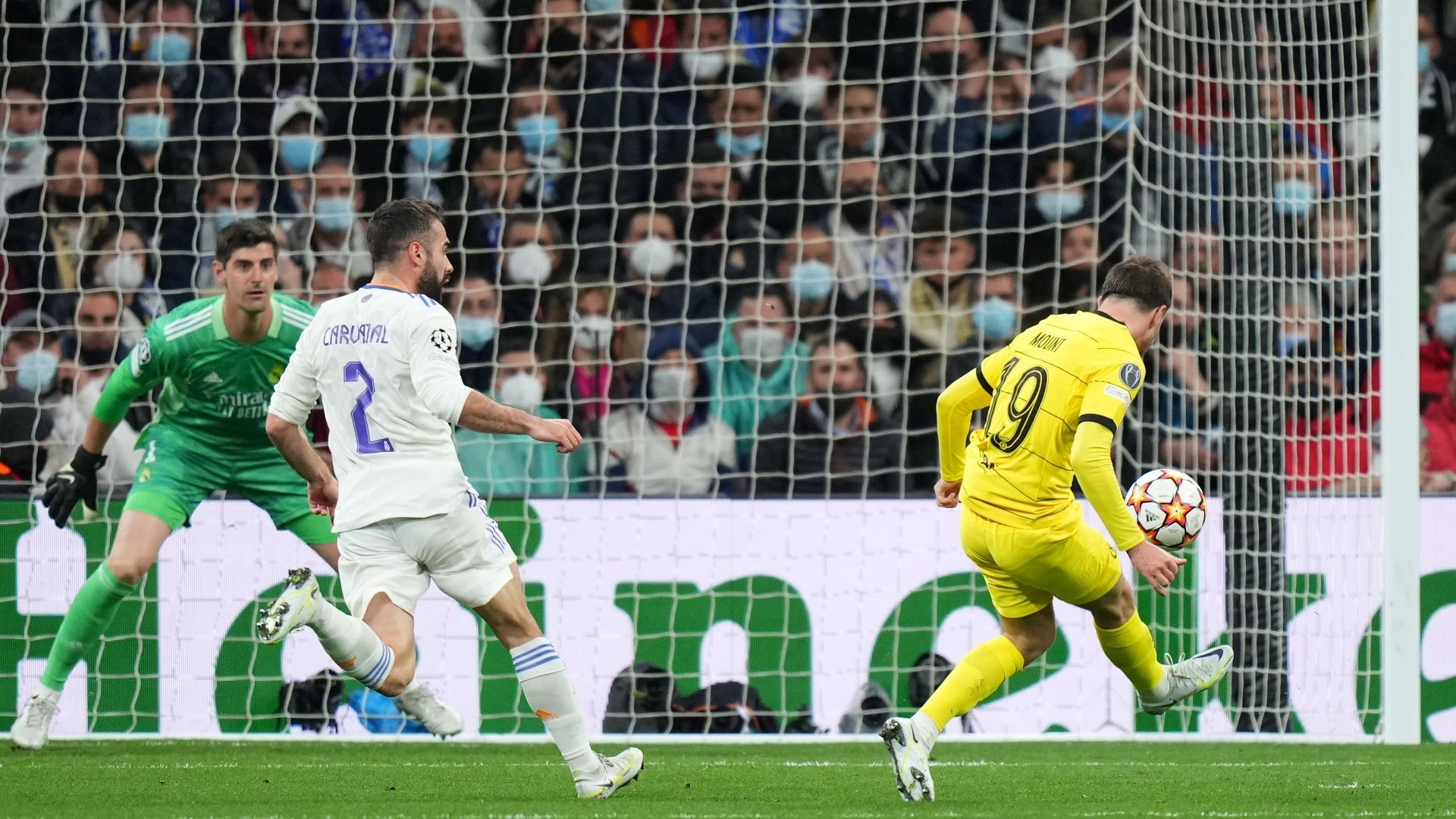 Mason Mount, Chelsea, scores at Real Madrid UCL 2021-22