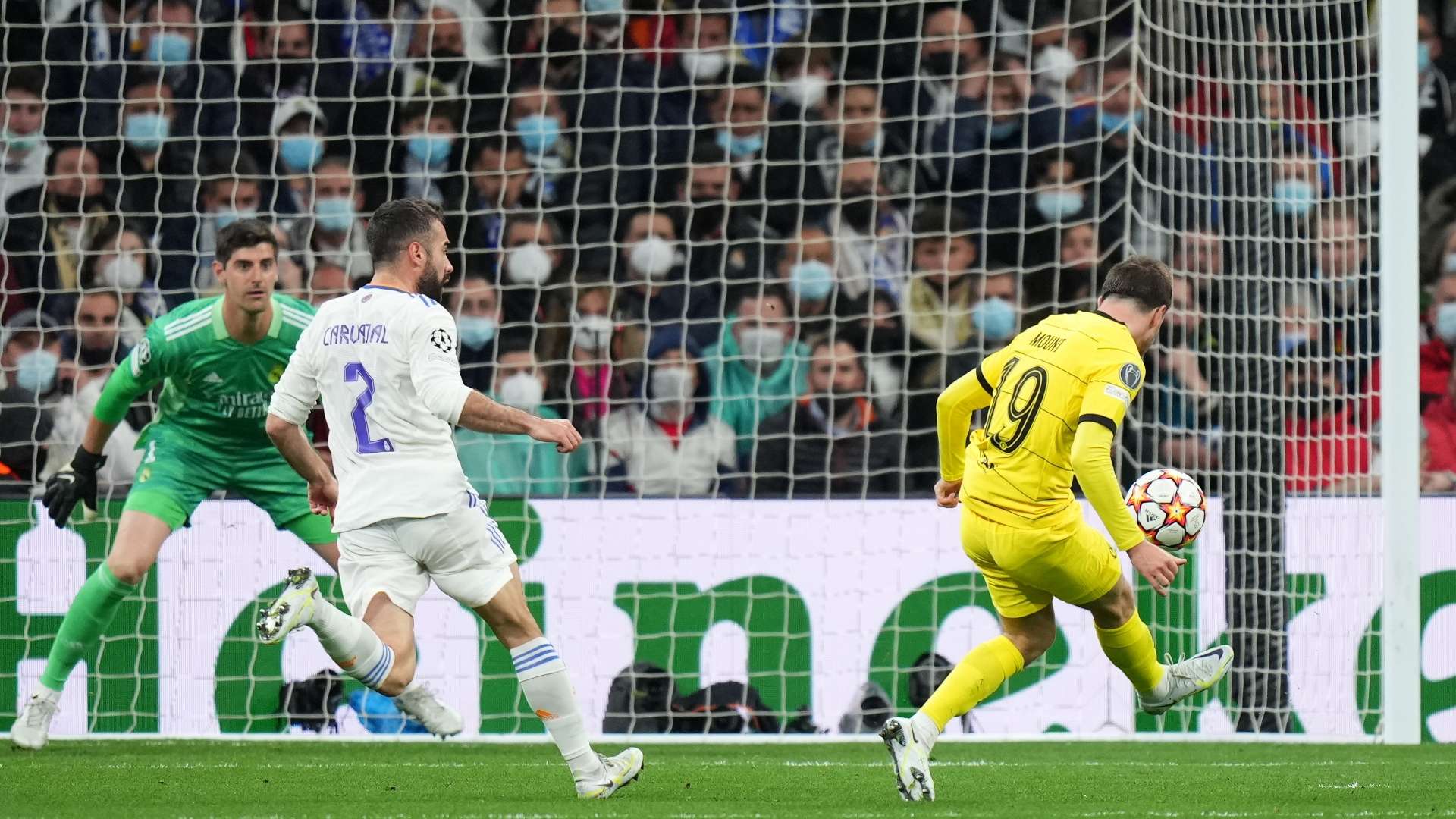 Mason Mount, Chelsea, scores at Real Madrid UCL 2021-22
