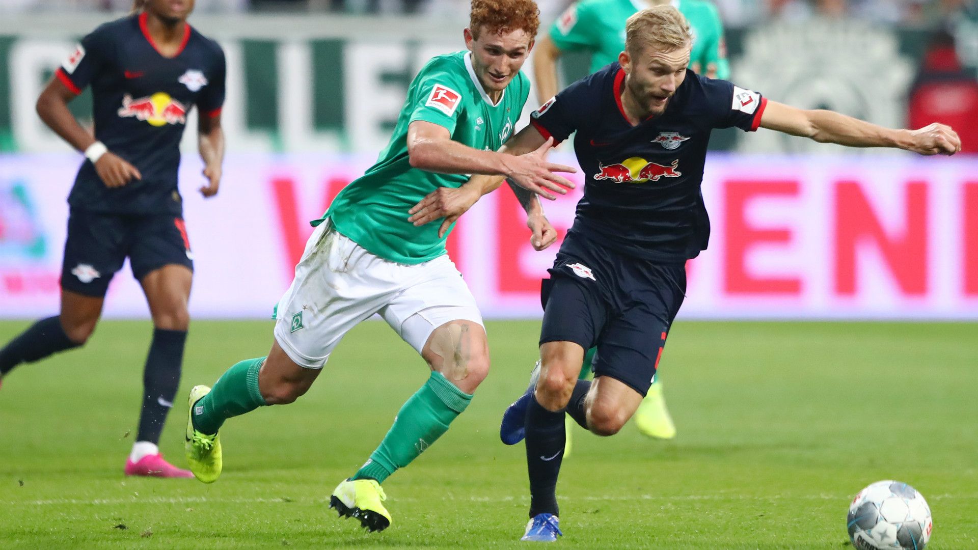 JOSH SARGENT WERDER BREMEN KONRAD LAIMER RB LEIPZIG BUNDESLIGA 21092019
