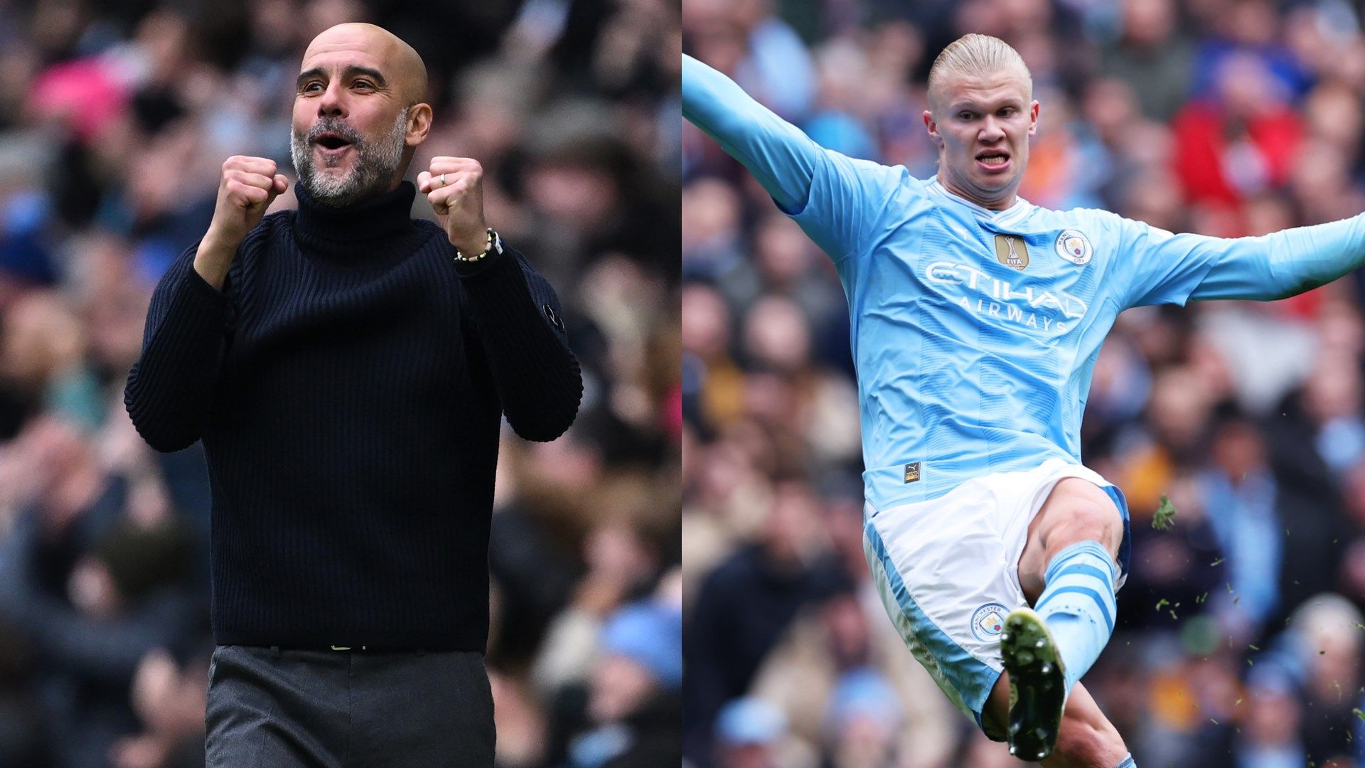 Pep Guardiola Erling Haaland