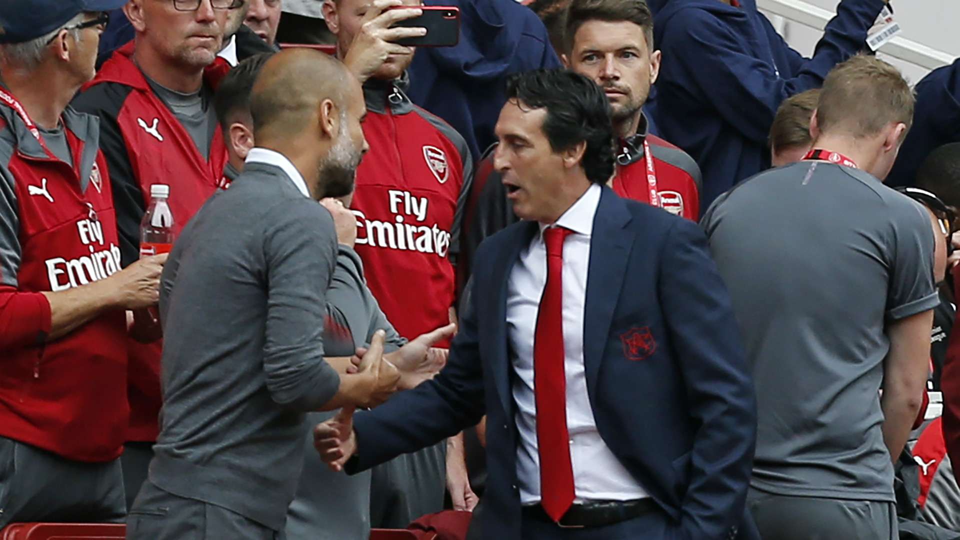 Pep Guardiola Unai Emery Arsenal Manchester City Premier League 2018-19