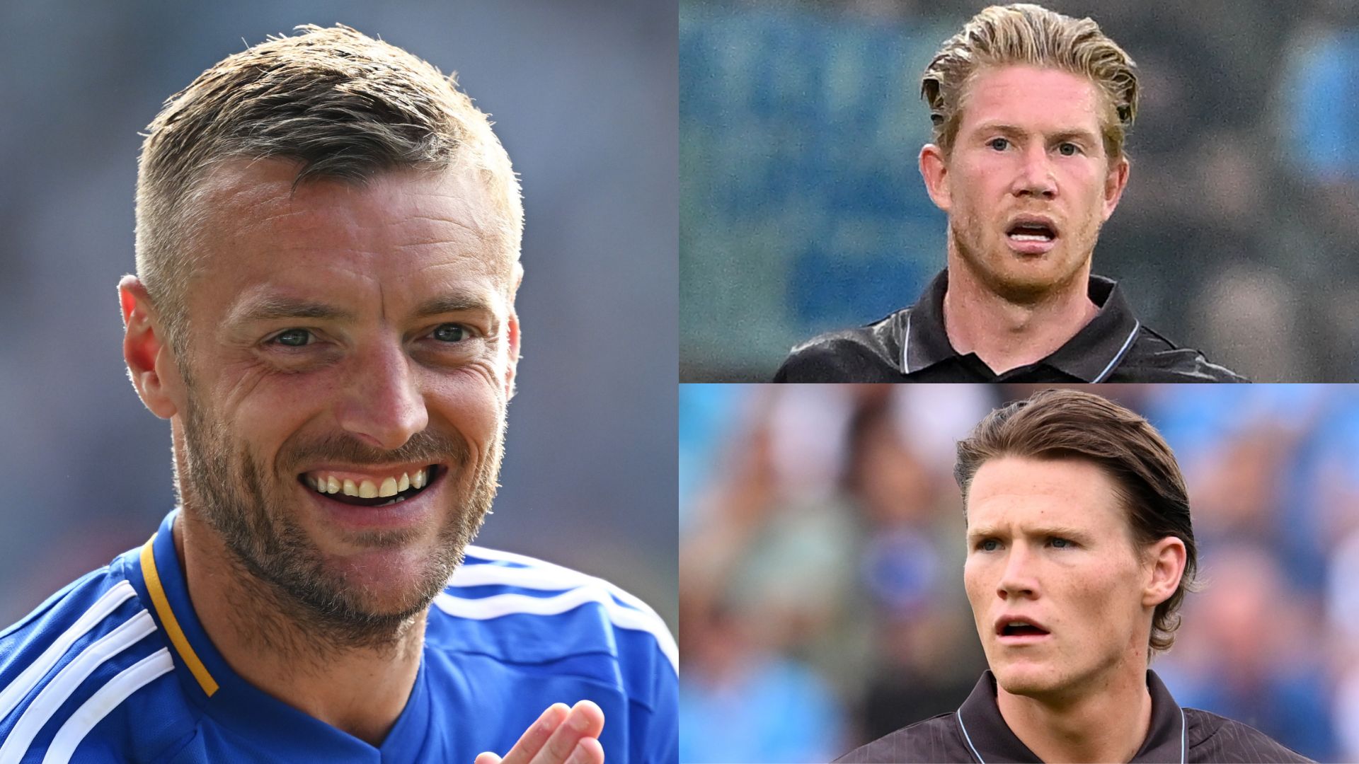 GFX Jamie Vardy Kevin De Bruyne Scott McTominay