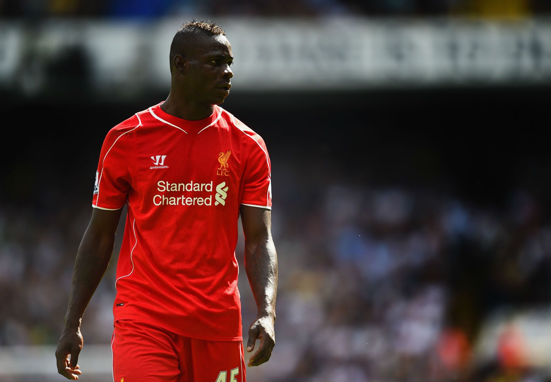 Mario Balotelli Premier League Tottenham v Liverpool 310814