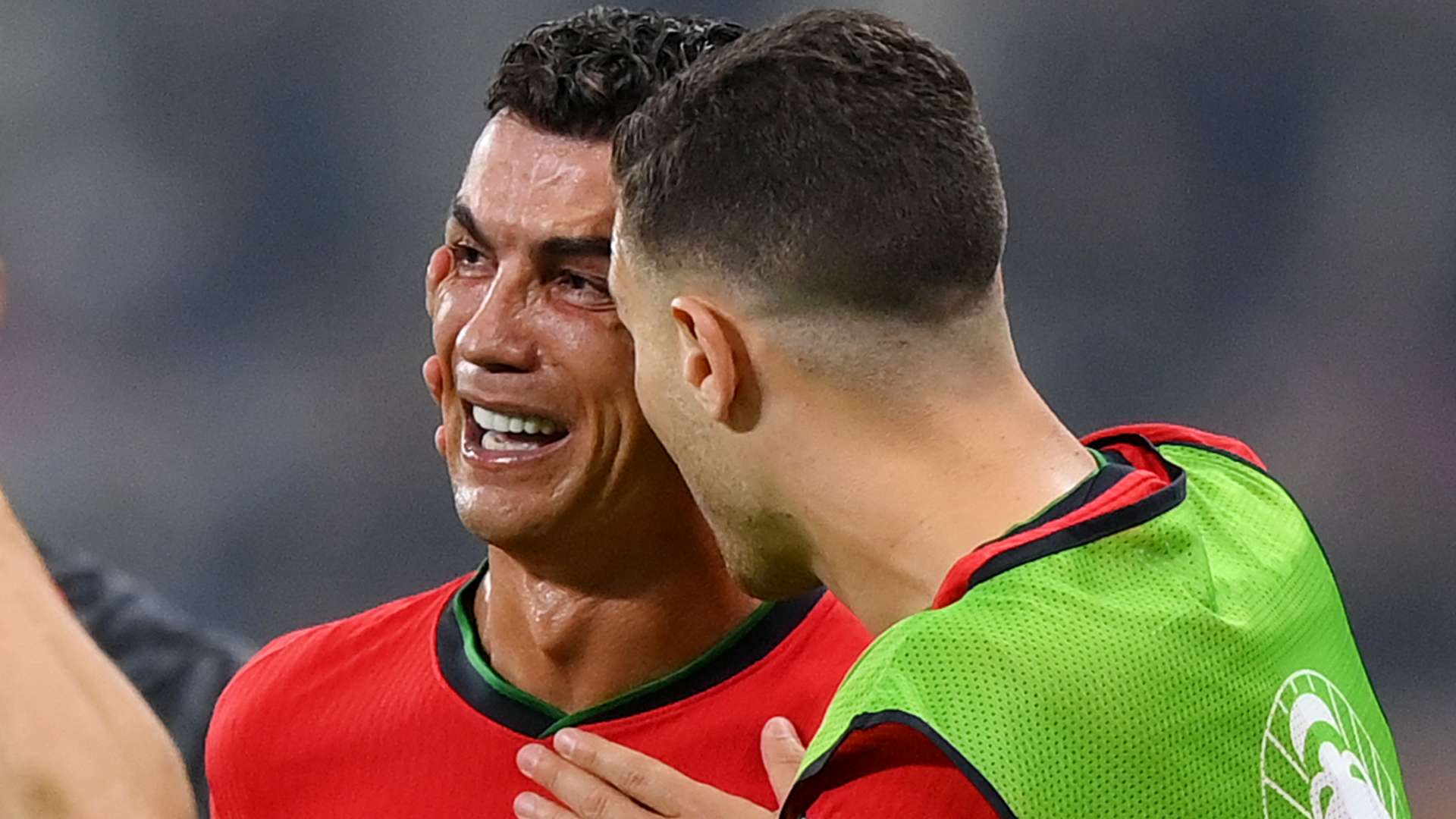 Cristiano Ronaldo Portugal tears Euro 2024