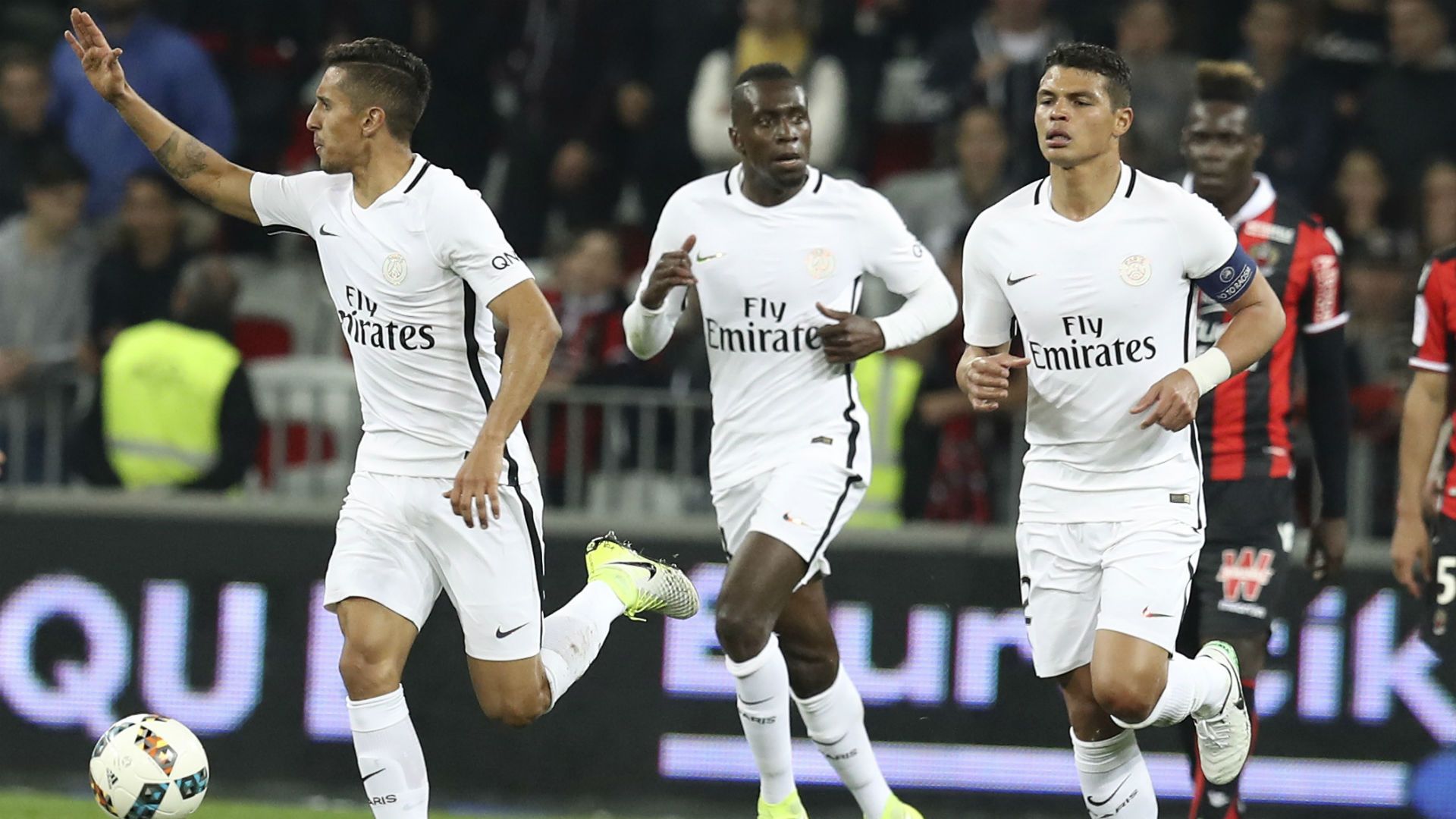 Thiago Silva Blaise Matuidi Nice PSG Ligue 1 30042017
