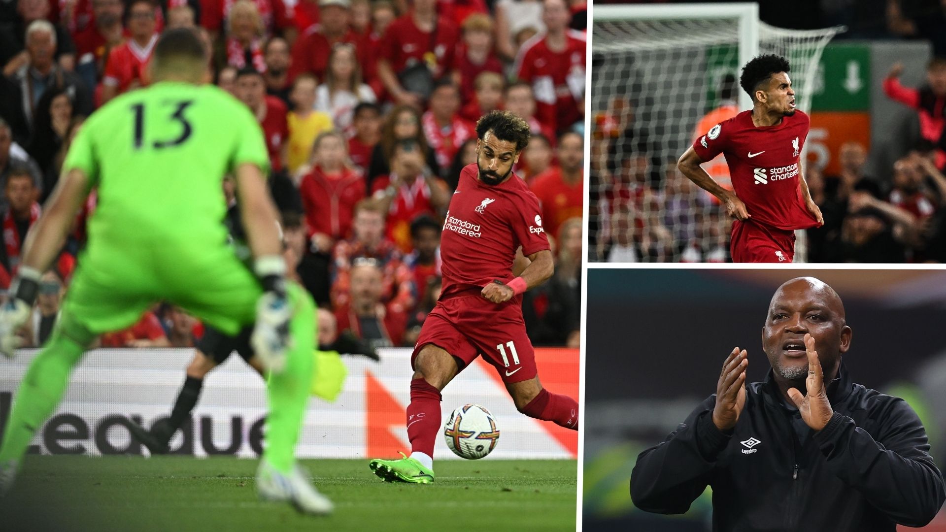 Salah reaction Liverpool Crystal palace