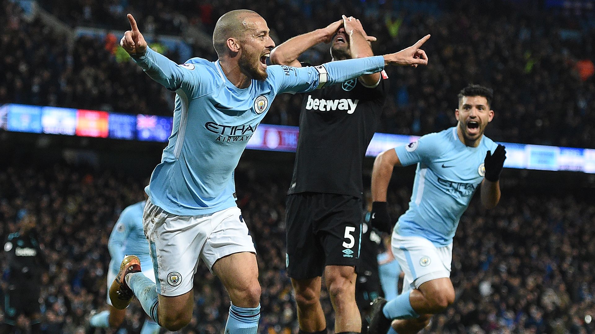 David Silva Manchester City West Ham United