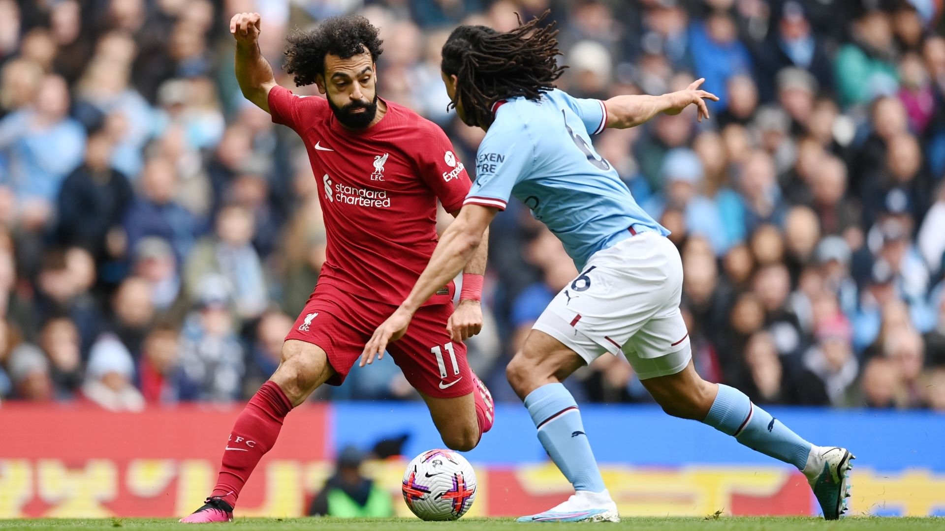 Mohamed Salah Liverpool Nathan Ake Manchester City