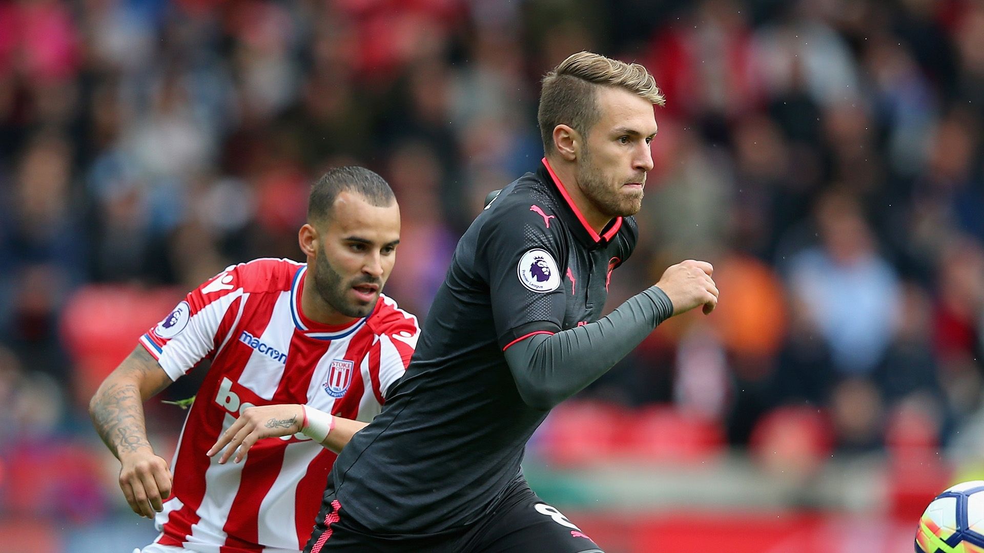 Aaron Ramsey Jese Rodriguez Stoke Arsenal Premier League
