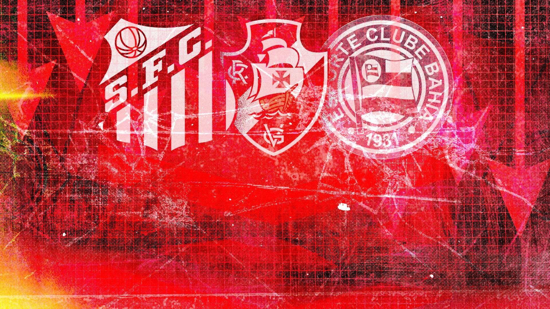 Santos, Vasco e Bahia na luta contra o rebaixamento