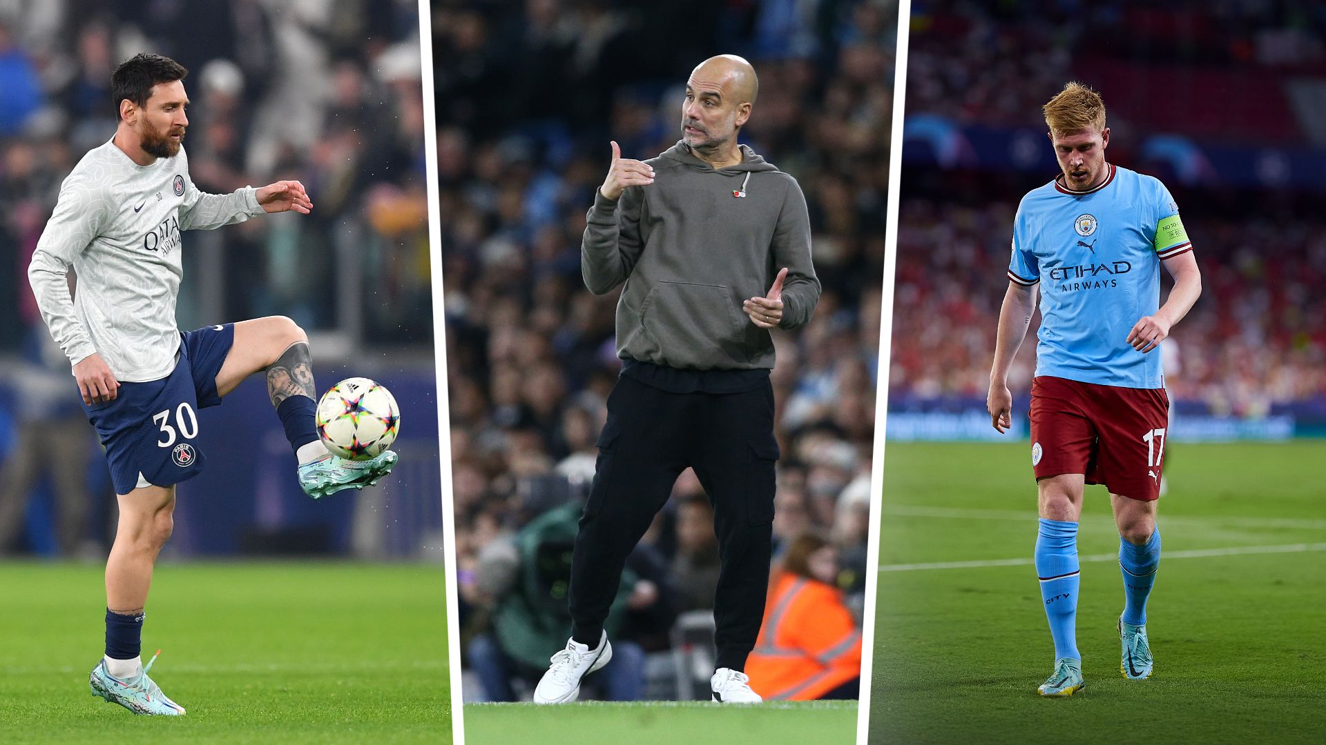 Guardiola Messi De bruyne