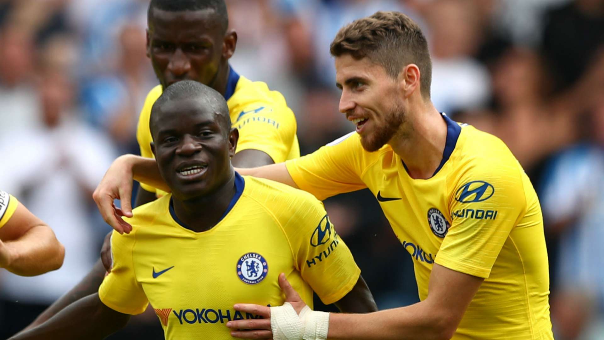 N'Golo Kante Jorginho Huddersfield Chelsea 08112018