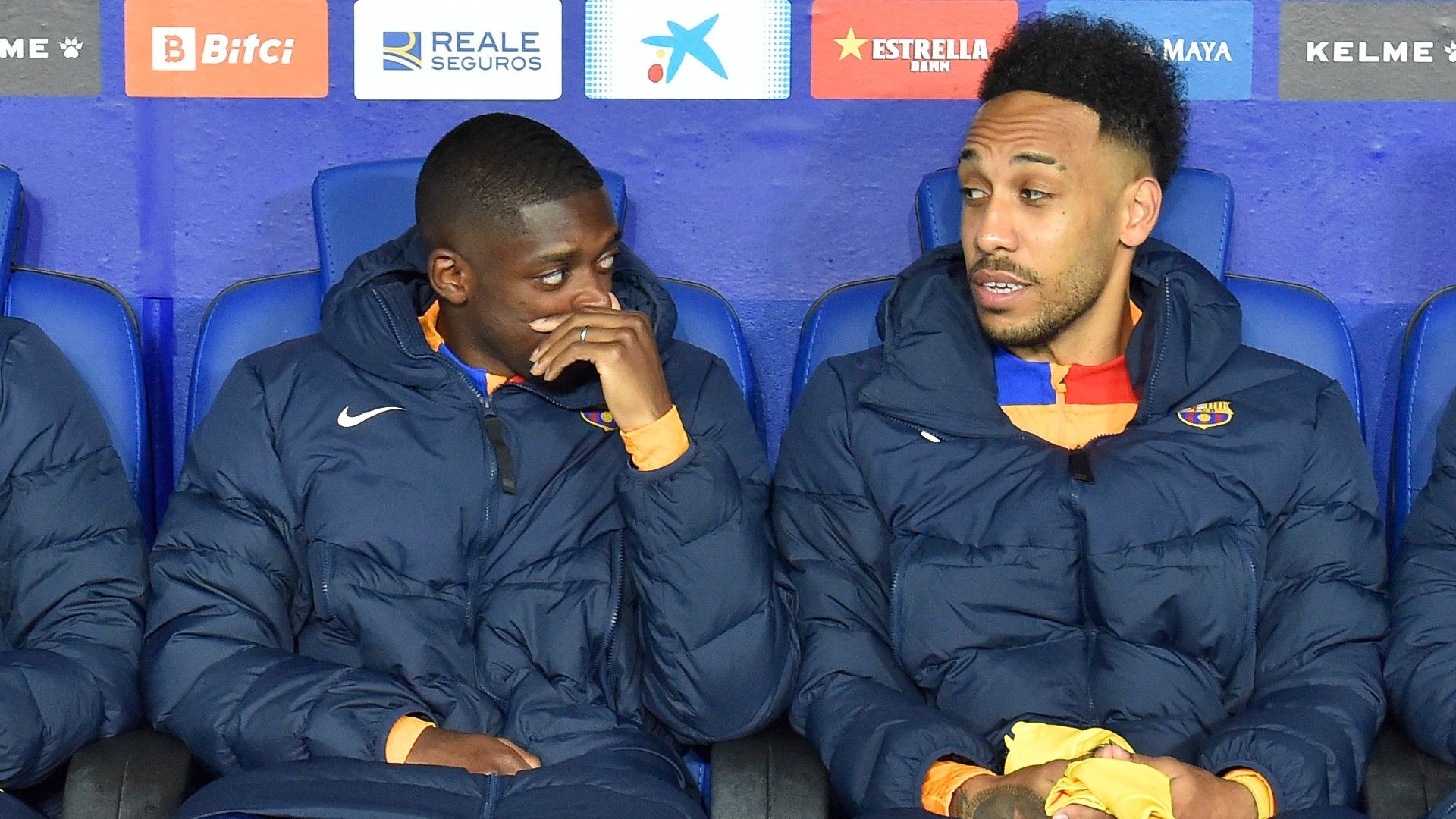 Ousmane Dembele Pierre-Emerick Aubameyang Barcelona 2021-22