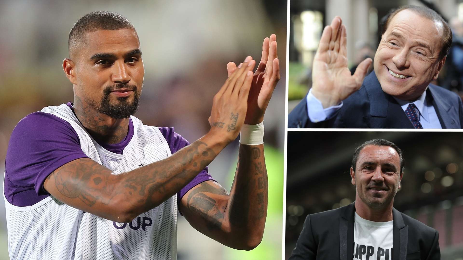 Kevin-Prince Boateng Silvio Berlusconi Cristian Brocchi Monza