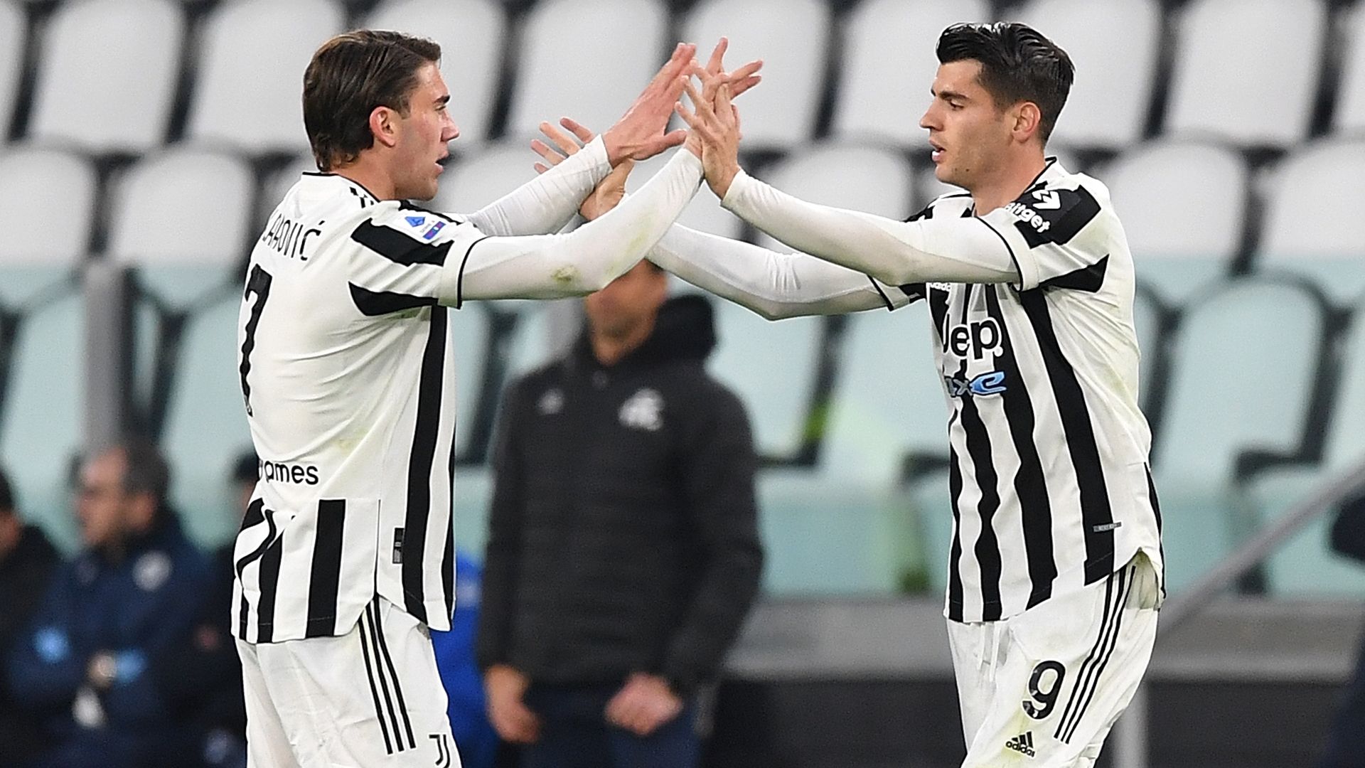 Morata Vlahovic Juventus Spezia Serie A