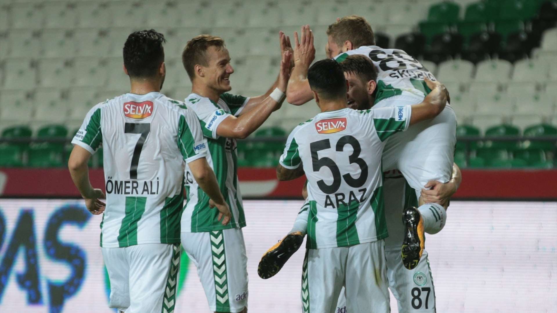 Atiker Konyaspor goal celebration 2182017