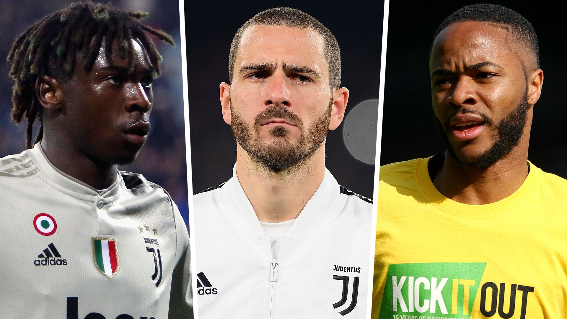 Moise Kean Leonardo Bonucci Raheem Sterling