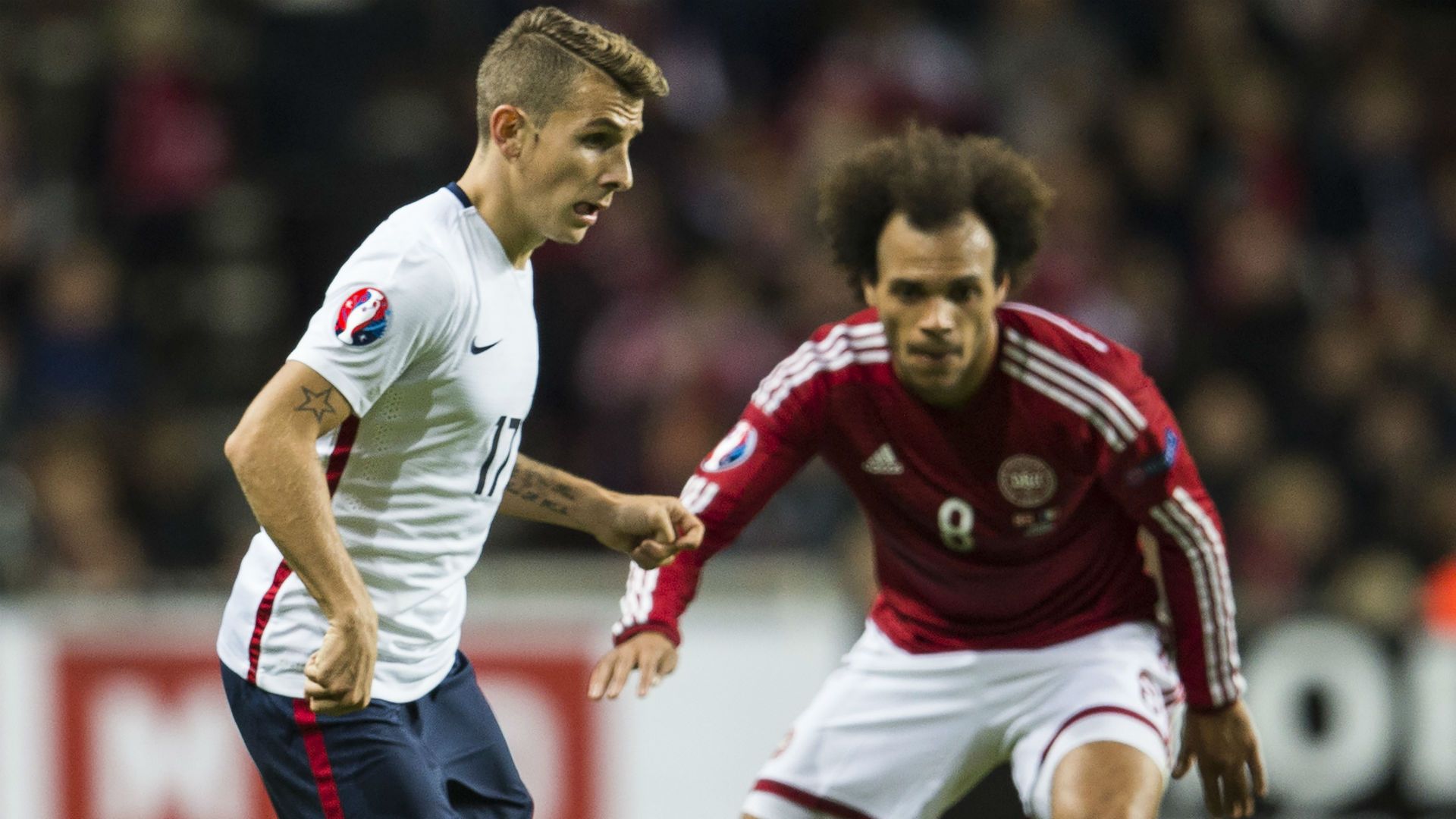 Lucas Digne Martin Braithwate Denmark France Friendly 11102015