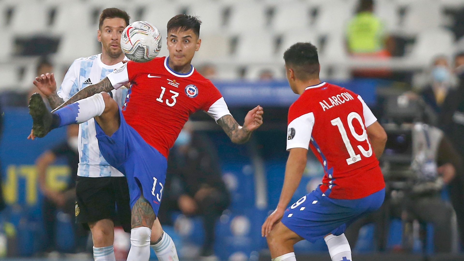 140621 Argentina Chile Erick Pulgar Tomás Alarcón Lionel Messi