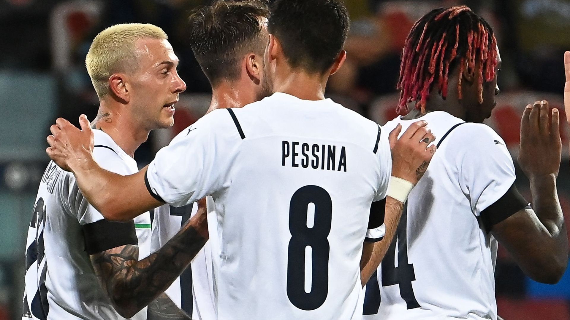 Bernardeschi Italy celebrating San Marino