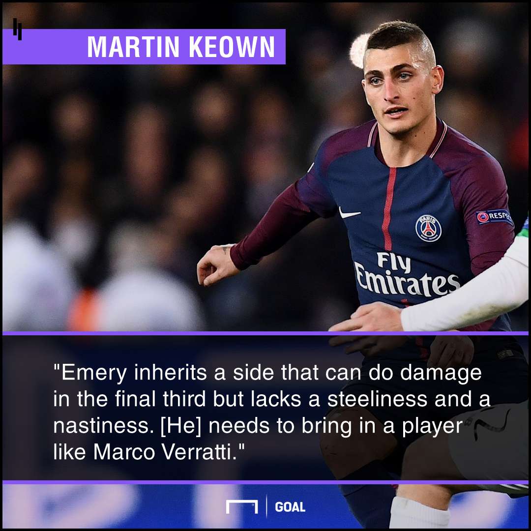 Marco Verratti perfect for Arsenal Martin Keown