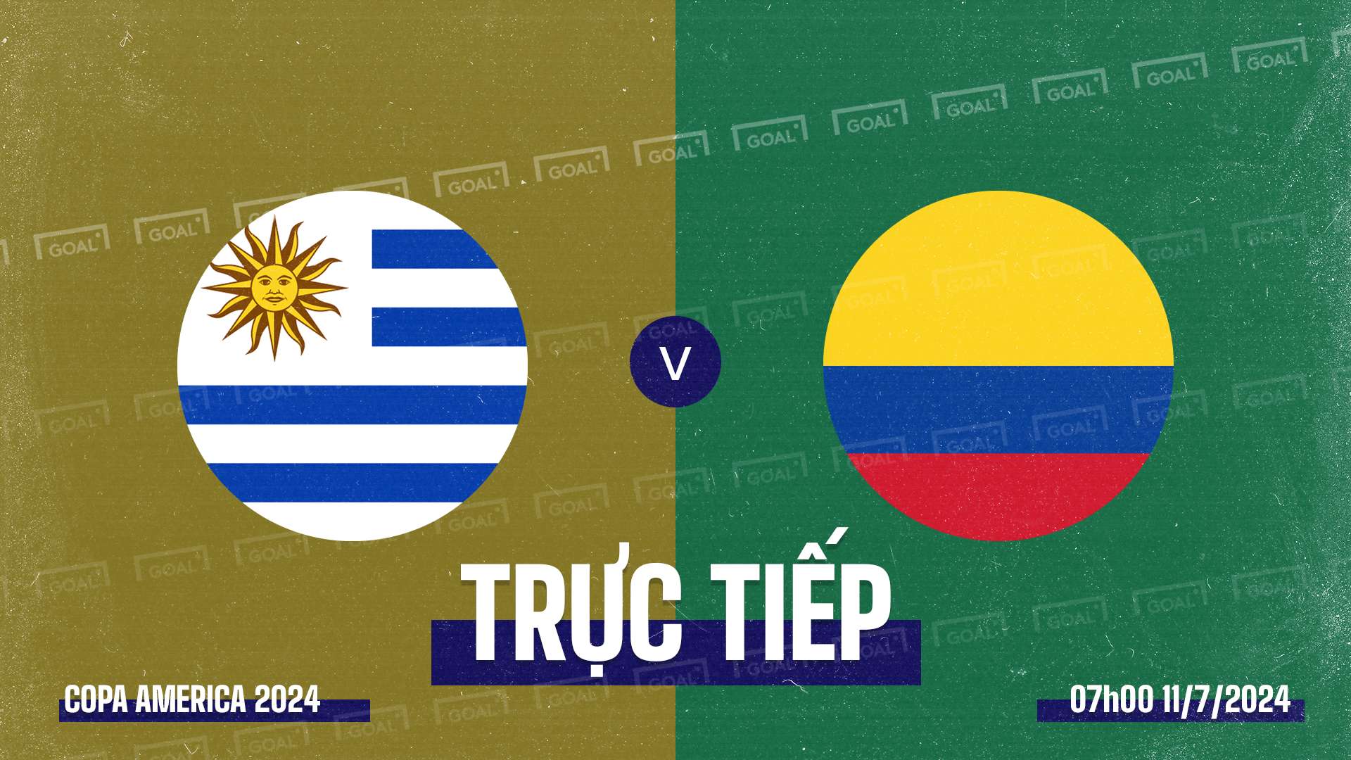 Uruguay vs Colombia Copa America 2024 GFX