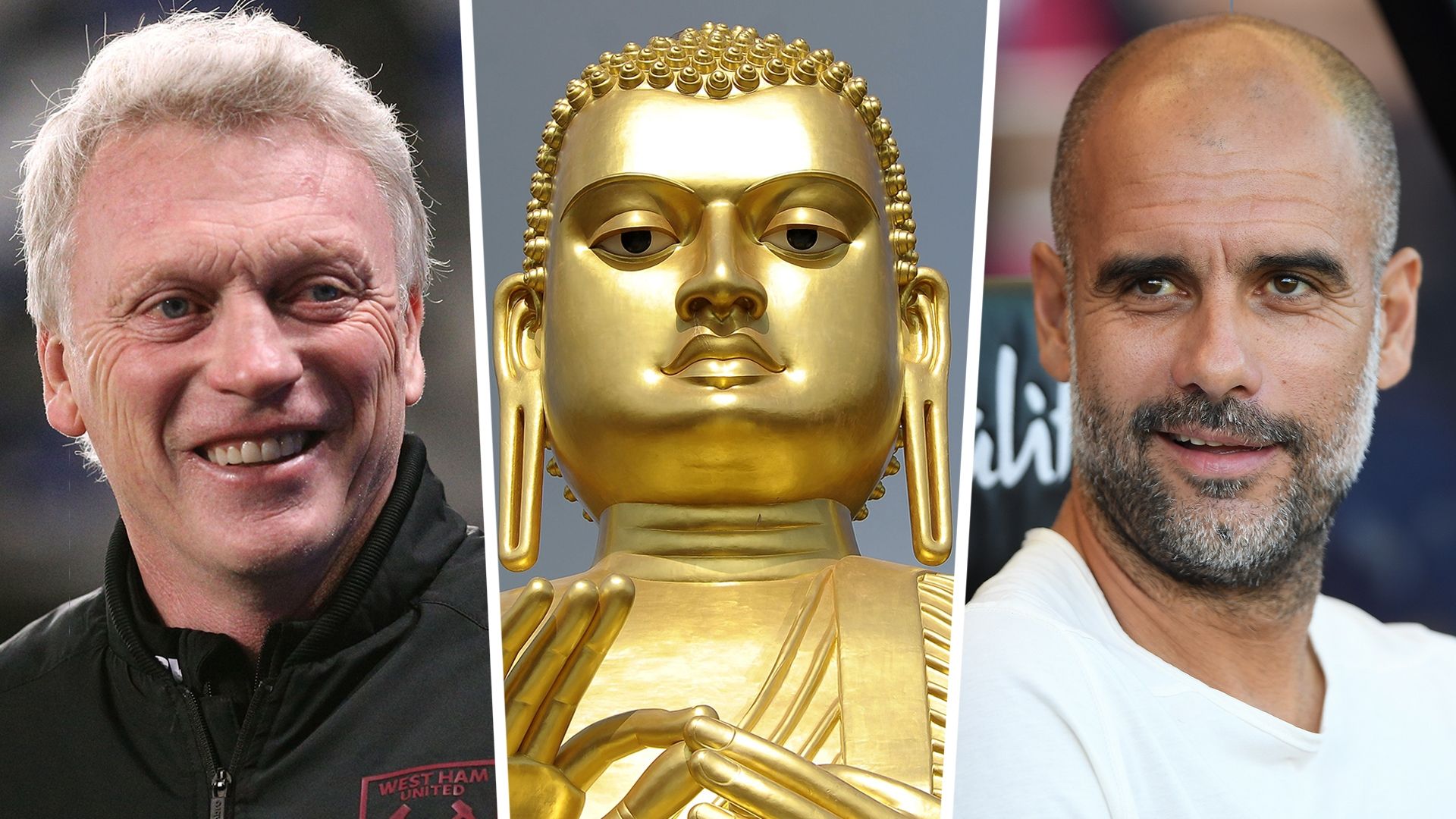 David Moyes Buddha Statue Pep Guardiola