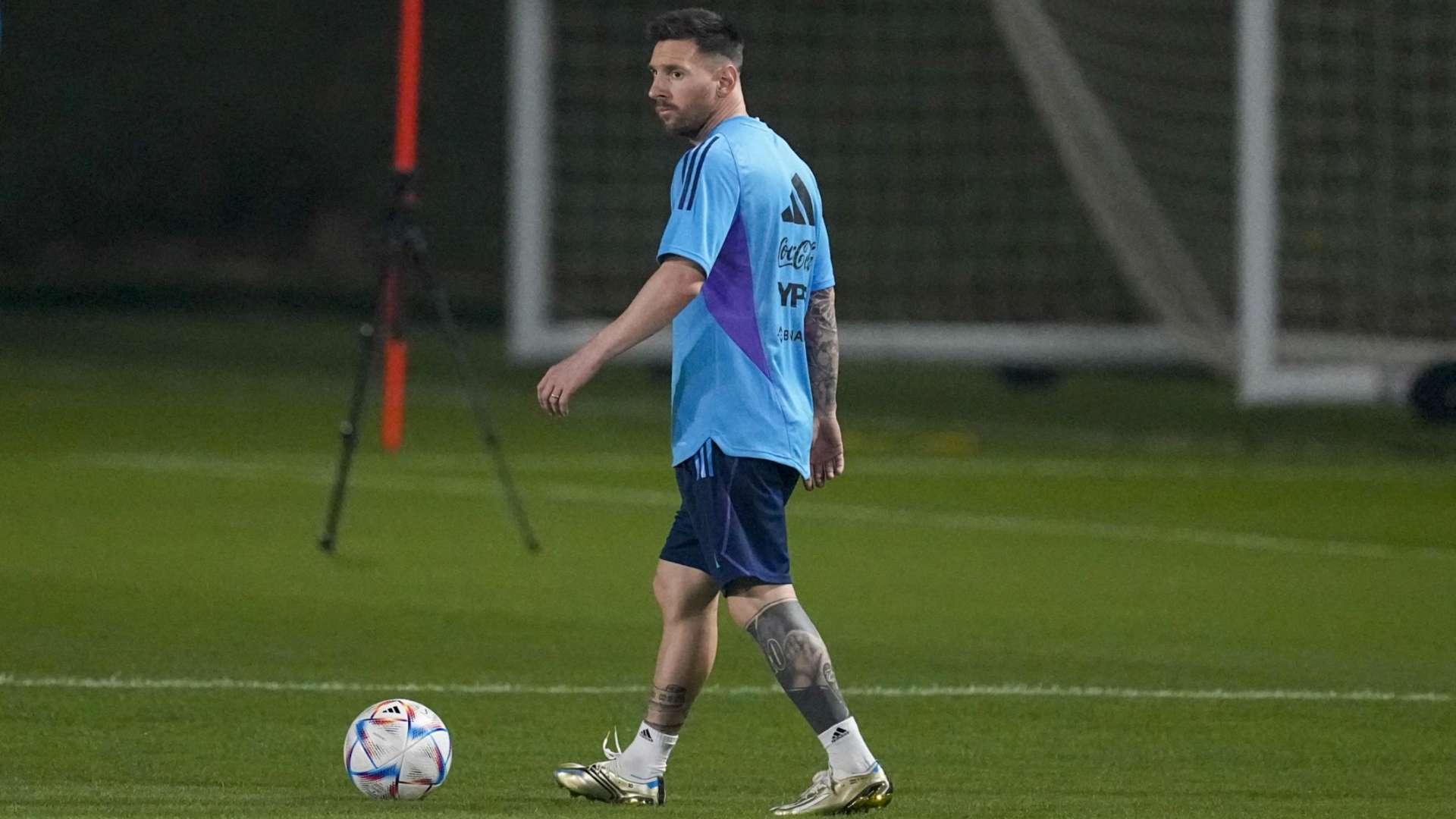 messi argentina entrenamiento 2022
