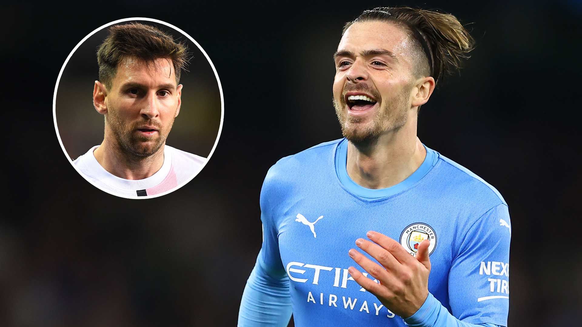 Jack Grealish Lionel Messi Man City PSG