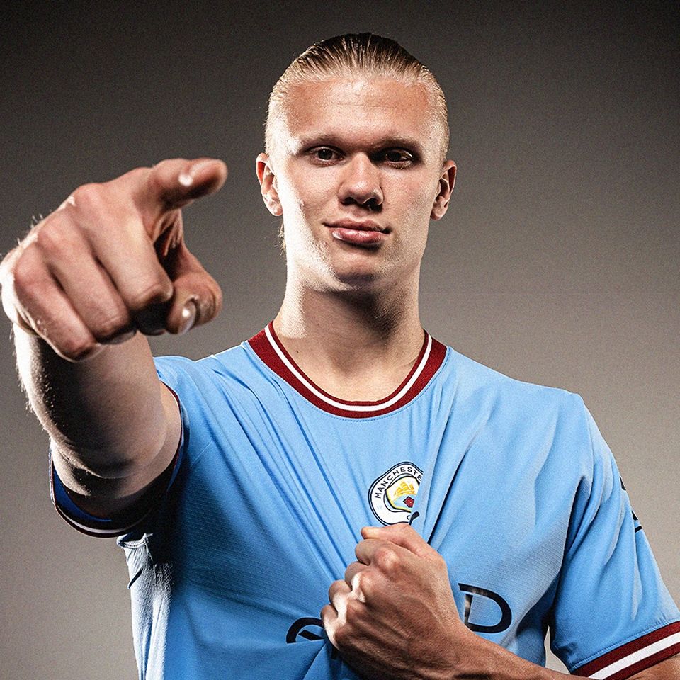 Erling Haaland Man City (tablet)