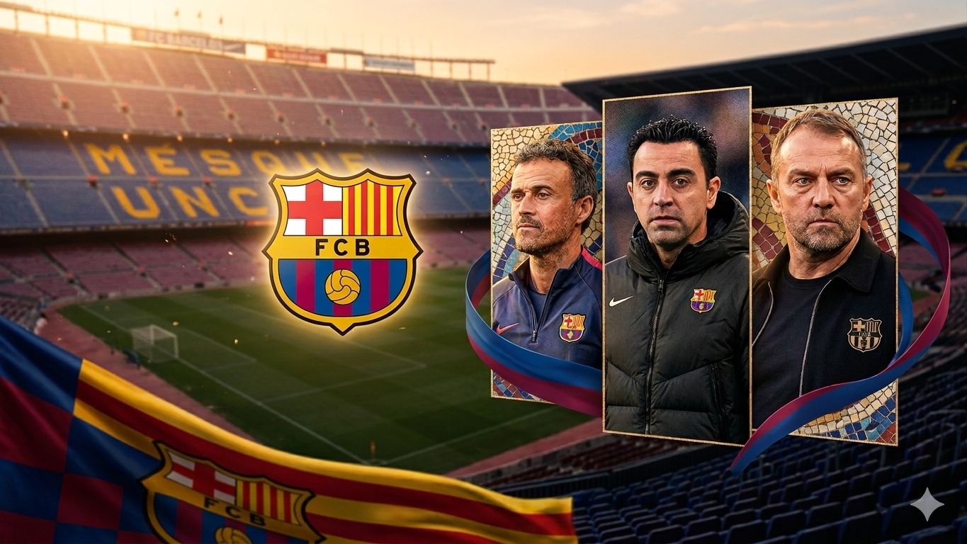 Barcelona Hansi Flick Luis Enrique Xavi GOAL ONLY