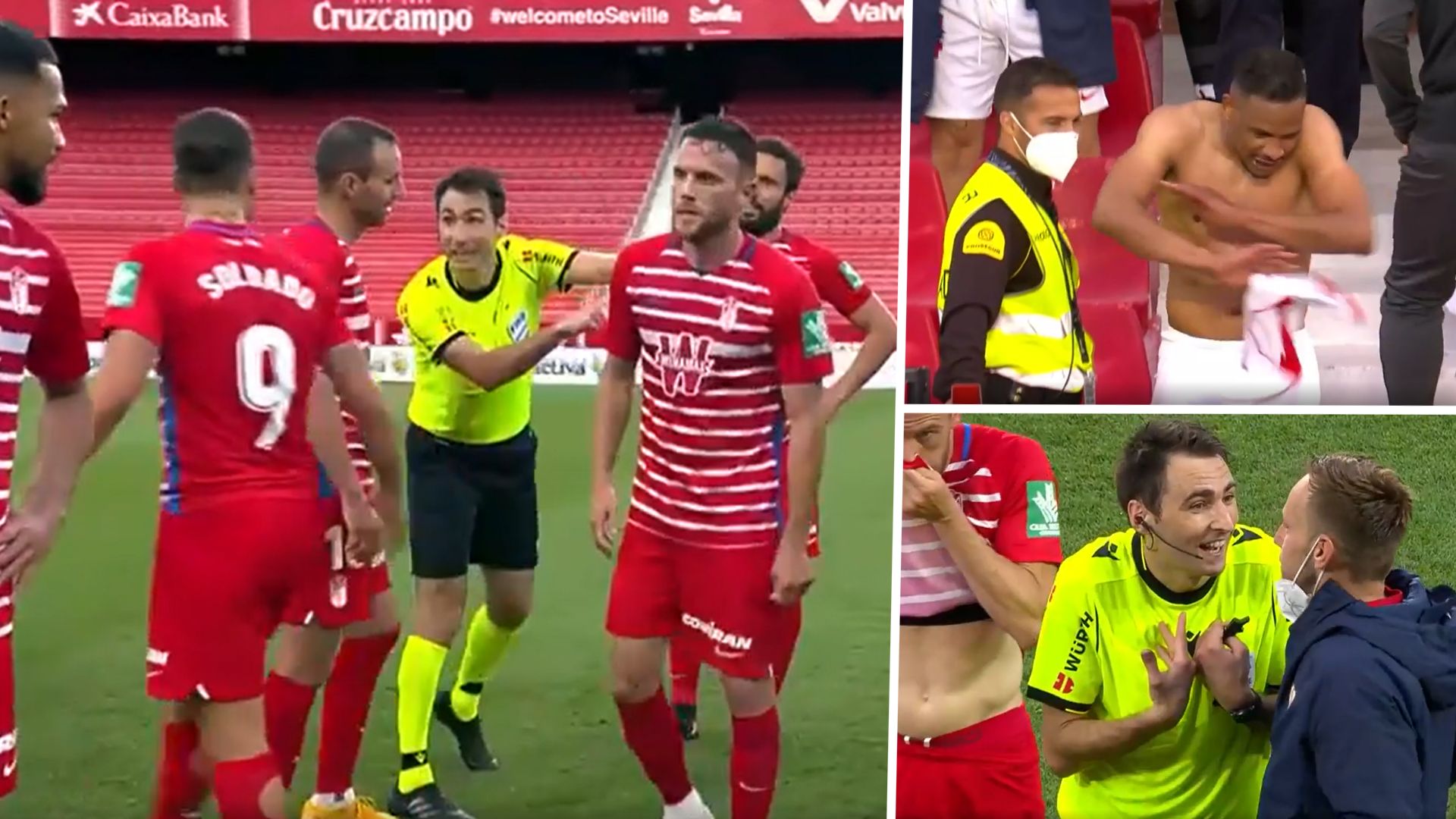 SEVILLA GRANADA REFEREE SCHIEDSRICHTER SPIELENDE LA LIGA