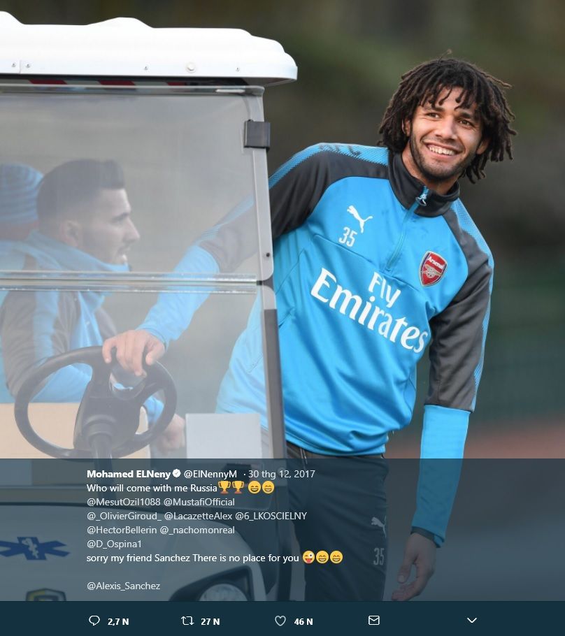 Mohamed Elneny tweet