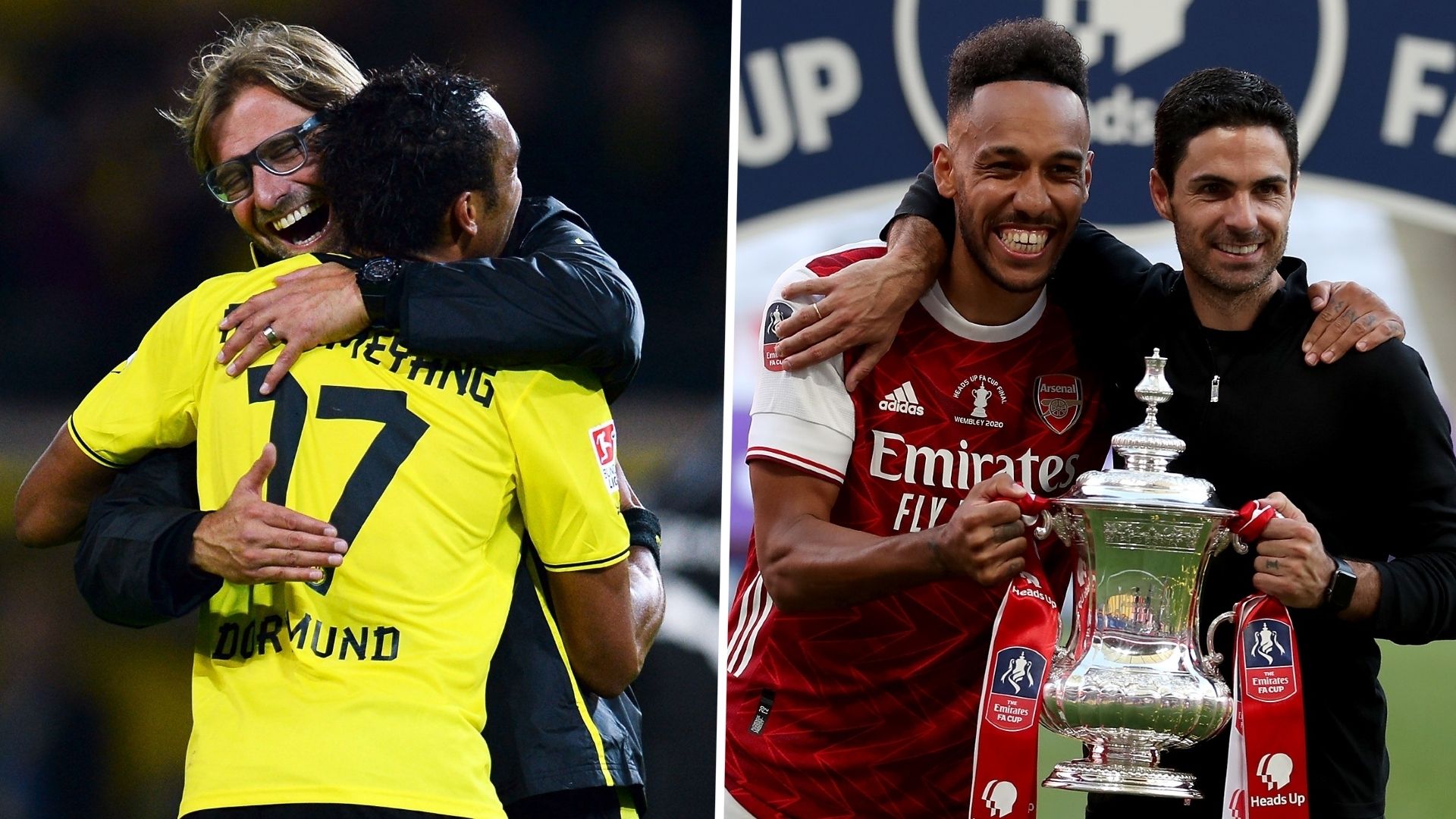 Pierre Emerik Aubameyang Jurgen Klopp Mikel Arteta